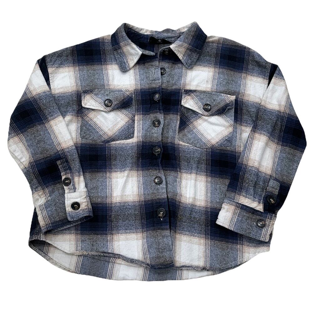 Sweet Wanderer Womens Plaid Checkerboard Black White Flannel Large Thick Soft
